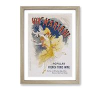 Jules Cheret Artwork No.21 Classic Painting Framed Print | A3 Oak Framed Wall Art | Ready to Hang | Classic Historical Picture | Living Room Bedroom Lounge Office