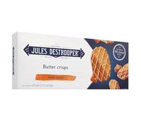 Jules Destrooper Butter Crisps with Salted Caramel Layer - Premium Belgian Biscuits, Crispy Diamond Pattern Golden Brown Wafers with 100% Natural Ingredients, Perfect Treat or Gift - 1 x 100g Pack