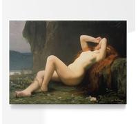 Jules Lefebvre Mary Magdalene in the Cave | Nude Female Painting, Vintage Female Portrait Print, Fine Wall Art Poster Artwork Pictures