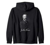 Jules Verne Classic Science Fiction Author Tribute Zip Hoodie