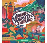 Jules Verne Classic Starts®: Around the World in Eighty Days Hardback Book in White Jules Verne White