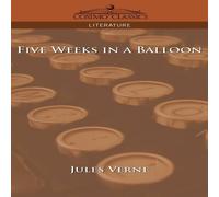 Jules Verne Five Weeks in a Balloon Paperback Book in White Jules Verne White