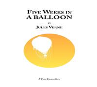 Jules Verne Five Weeks in a Balloon Paperback Book Jules Verne Multicolor
