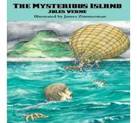 Jules Verne The Mysterious Island Book - Paperback in White Jules Verne White
