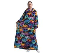 JULGIRL Oversized Blanket Hoodies for Women - Extra Long Wearable Blanket Hoodie, Super Warm Cozy Giant Hoodie Blanket Women, Thick Comfy Hooded Blanket with Sleeves and Big Pocket