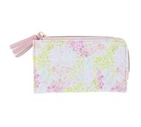 Julia Buxton USA Women's Fashionable L Zip Snap Premium Faux Leather Wallet, Pollinator