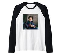Julia Child The French Chef Cooking at Home Michael Grecco Raglan Baseball Tee
