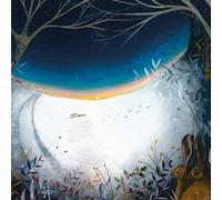 Julia Crossland Winter Hares Framed Canvas Print White/blue/brown (60Cm X 60Cm)