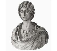 Julia Domna c._160 ÔøΩ 217 AD. Roman empress from 193 to 211 as the wife of Emperor Septimius Severus. From Cassell's Illustrated Universal History published 1883. Poster Print by Ken Welsh (13 x 15)