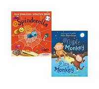 Julia Donaldson 2 Books Collection Set Spinderella, Night Monkey Day Monkey