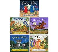 Julia Donaldson 5 Books Collection Set By The Creators of the Gruffalo (The Smeds and the Smoos, Superworm, The Highway Rat, Tabby Mctat, Zog)