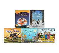 Julia Donaldson 5 Books Collection Set(Zog and the Flying Doctors, Stick Man, The Scarecrows' Wedding, Tiddler, The Ugly Five)