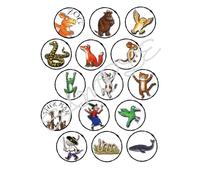 Julia Donaldson/Axel Scheffler Edible Cupcake Toppers x 15 Icing Sheet