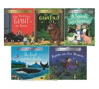 Julia Donaldson Collection 5 Books Set - A Squash and a Squeeze, The Gruffalo, Room on the Broom, The Smartest Giant in Town, The Snail and the Whale