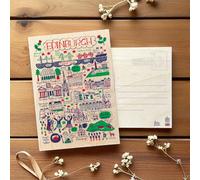 Julia Gash Wooden Postcard - Edinburgh