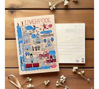 Julia Gash Wooden Postcard - Liverpool
