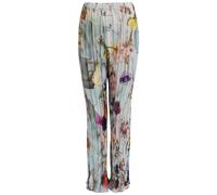 Julia Heuer Daliah Crushed Printed Pleated Trousers - Blue - S/M (UK10-12 / M)