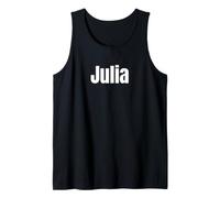 Julia Name Personalized First Names Epic Minimal Text Tank Top