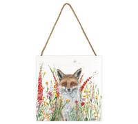 Julia Pankhurst Fox In Flowers Framed Canvas Print Multicoloured (30Cm X 4Cm X 30Cm)