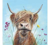 Julia Pankhurst Ronald Junior Framed Canvas Print Blue/brown (60Cm X 60Cm)