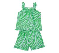 Julia Pyjama Top + Shorts Set - Suzie Winkle x Smallable Pyjama Paris Exclusive Green 6 years