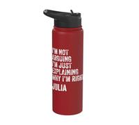 Julia Quote Funny Birthday Custom Name Idea Engineer Stainless Steel Insulated Water Bottle