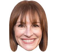 Julia Roberts (Brown Hair) Big Head. Larger than life mask.