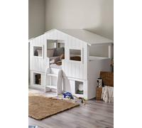 Julian Bowen Acorn Single White Treehouse Midsleeper Bed with Storage Julian Bowen White Single
