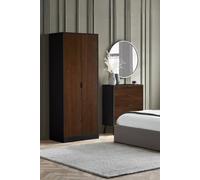 Julian Bowen Alba Soft Close 2 Door Wardrobe Black