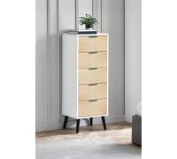 Julian Bowen Alba 5 Drawer Chest in White Julian Bowen White