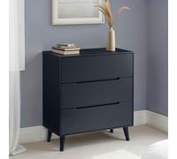 Julian Bowen Alicia 3 Drawer Chest - Anthracite