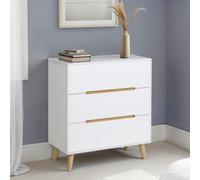 Julian Bowen Alicia 3 Drawer Chest - White