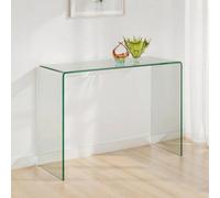 Julian Bowen Amalfi Bent Glass Console Table