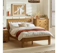 Julian Bowen Amsterdam Double Oak Bed Frame - Wood - Wilko