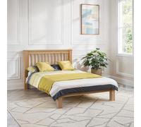 Amsterdam Oak Bed Frame - Light Oak / Double