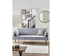Julian Bowen Andi Upholstered 3 Seater Sofa Bed - Grey Velvet