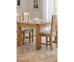 Julian Bowen Arya Rectangular Extending 4-6 Seater Dining Table in Natural Julian Bowen Natural