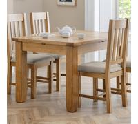 Julian Bowen Arya Rectangular Extending 4-6 Seater Dining Table in Natural Julian Bowen Natural