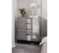 Julian Bowen Bali 4 Drawer Chest in Light Grey Julian Bowen Light Grey