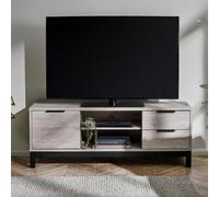 Julian Bowen Bali Grey Oak TV Unit - Size: 50 x 135 x 40cm - Wilko