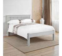 Barcelona Grey Double Bed - Dove Grey / Double
