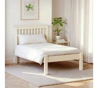 Julian Bowen Barcelona Bed Low Foot End Stone White Single, White