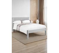 Barcelona Grey Double Bed - Dove Grey / Double