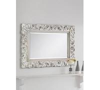 Julian Bowen Baroque Distressed Wall Mirror White