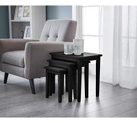 Julian Bowen Black Wood Cleo Nest of Tables