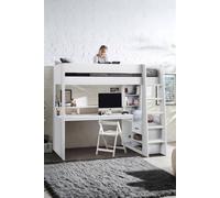 Julian Bowen Blaze Gaming Highsleeper Loft Bed with Desk in White | Size: Single Julian Bowen White Single