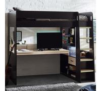 Julian Bowen Blaze Single Gaming Highsleeper Bed - Black