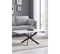 Julian Bowen Bradley White Marble Coffee Table
