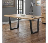 Julian Bowen Brooklyn Rectangular 4-6 Seater Dining Table - Oak