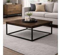 Julian Bowen Brooklyn Square Coffee Table Dark Oak, Brown
